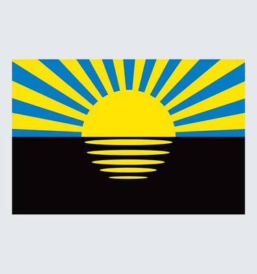 Прапор Донецької області U-Dn-001 фото