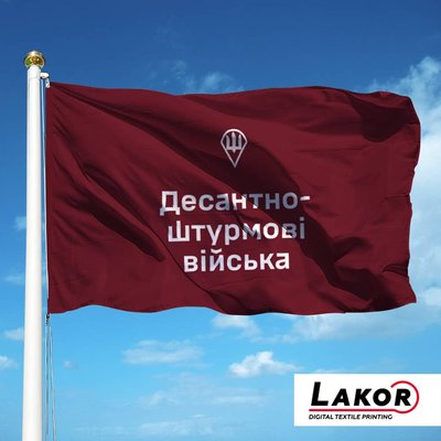 Прапор Десантно-Штурмових Військ ЗСУ (рекламний) V-330-1 фото