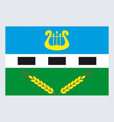Прапор Покровського району U-Dn-005 фото